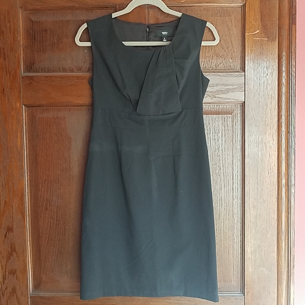 Black sleeveless mini dress